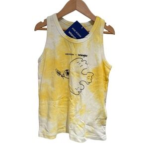 MINI RODINI X WRANGLER Yellow Tie Dye Dove Tank Top - 116/122 (5-7 years)
